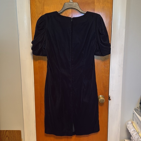 Michael Marcella Hunter Green Velvet Dress - Size 10 - Picture 2 of 3